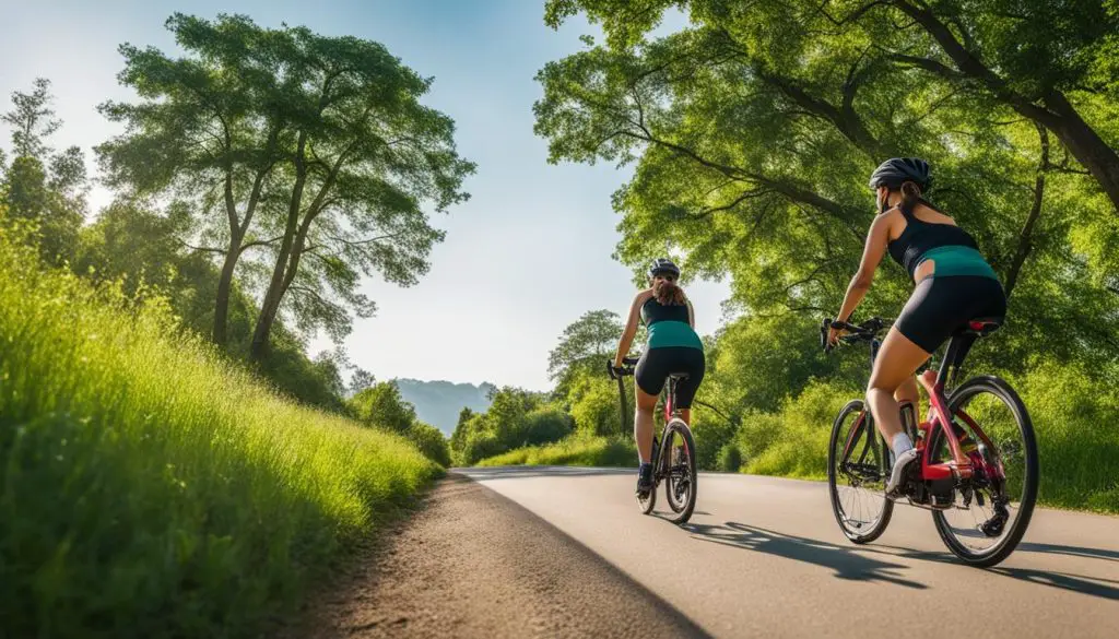 How does cycling help women to be fit?