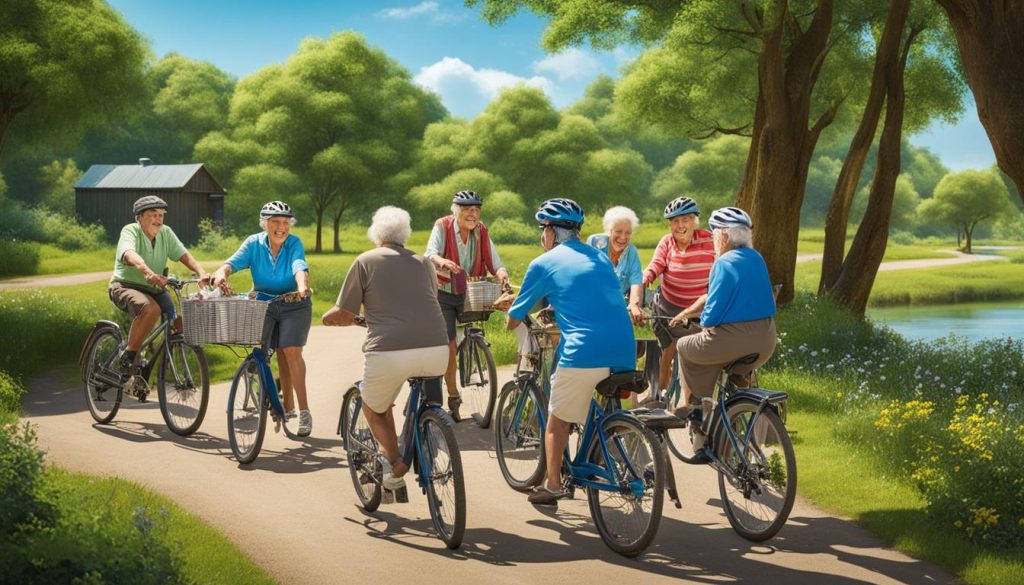 cycling for seniors' socialization